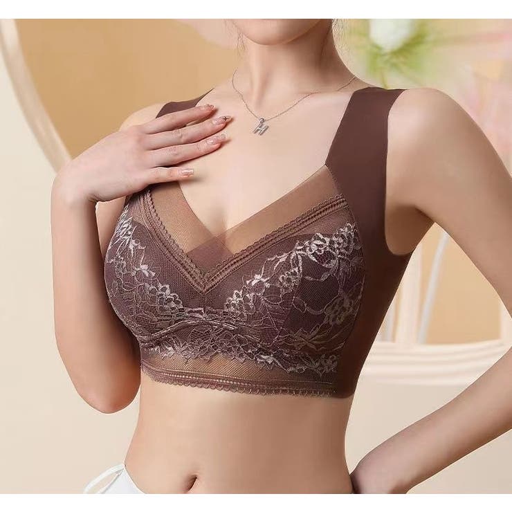 ハーフトップブラ ノンワイヤーブラ レディース | PlusNao | 詳細画像4 