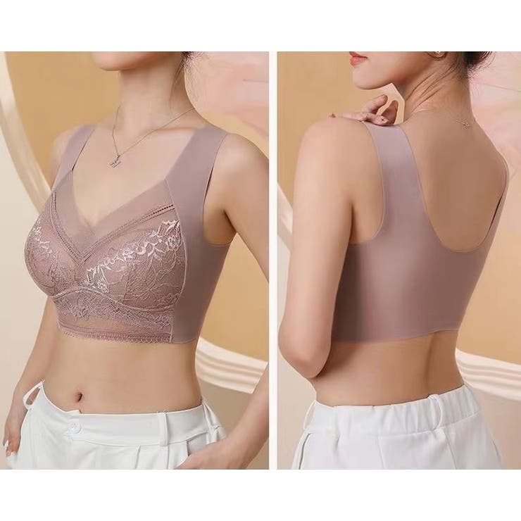 ハーフトップブラ ノンワイヤーブラ レディース | PlusNao | 詳細画像5 