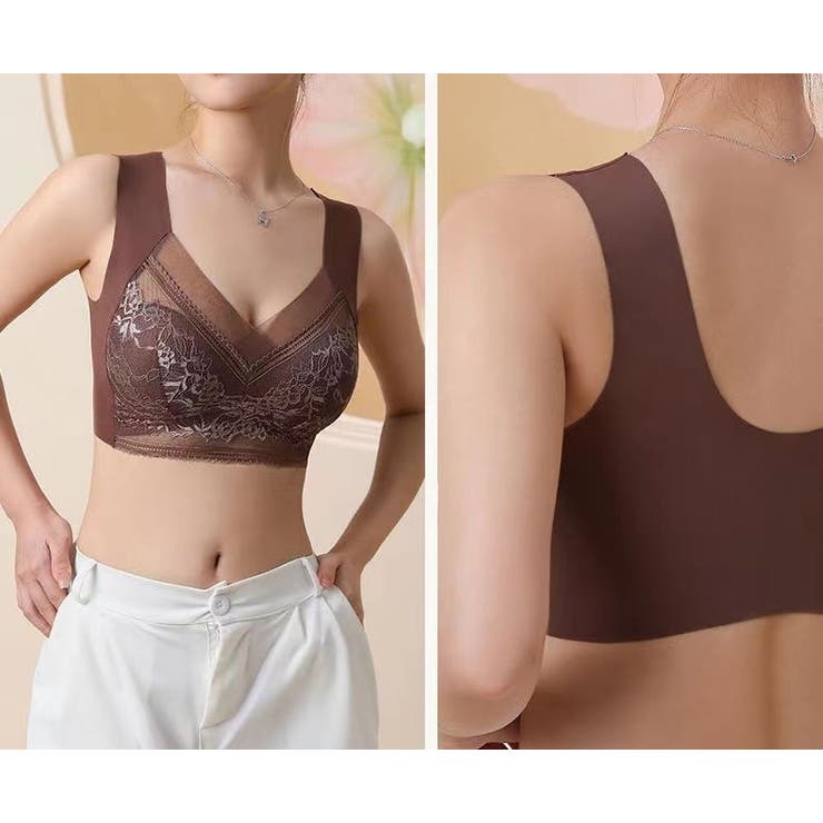 ハーフトップブラ ノンワイヤーブラ レディース | PlusNao | 詳細画像6 