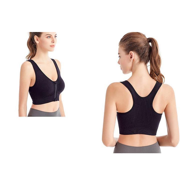 スポーツブラ フロントファスナー スポブラ | PlusNao | 詳細画像6 