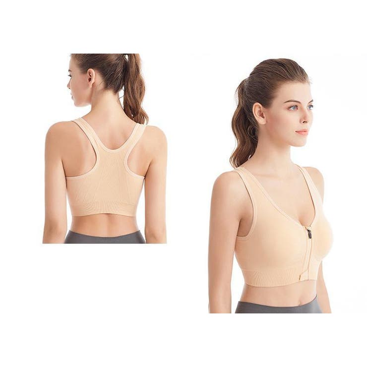 スポーツブラ フロントファスナー スポブラ | PlusNao | 詳細画像7 