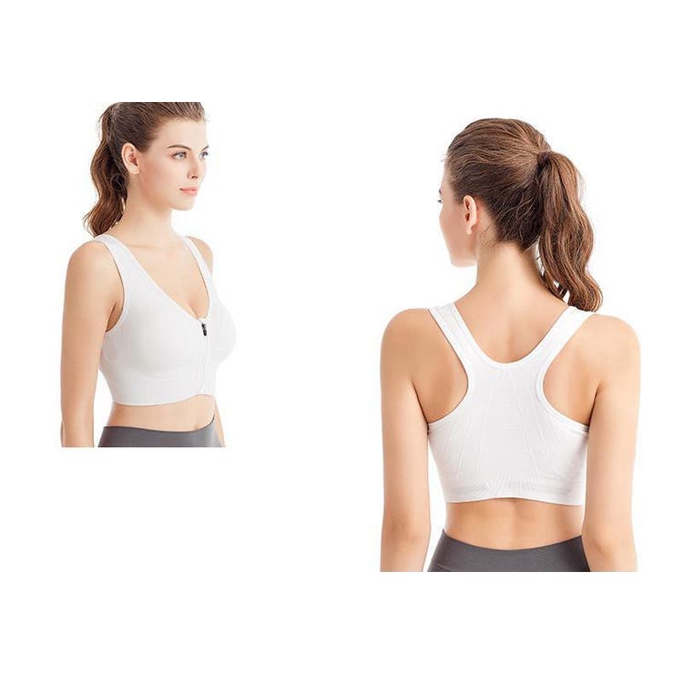 スポーツブラ フロントファスナー スポブラ | PlusNao | 詳細画像8 