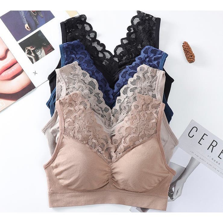 ノンワイヤーブラ ブラジャー ハーフトップブラ | PlusNao | 詳細画像7 