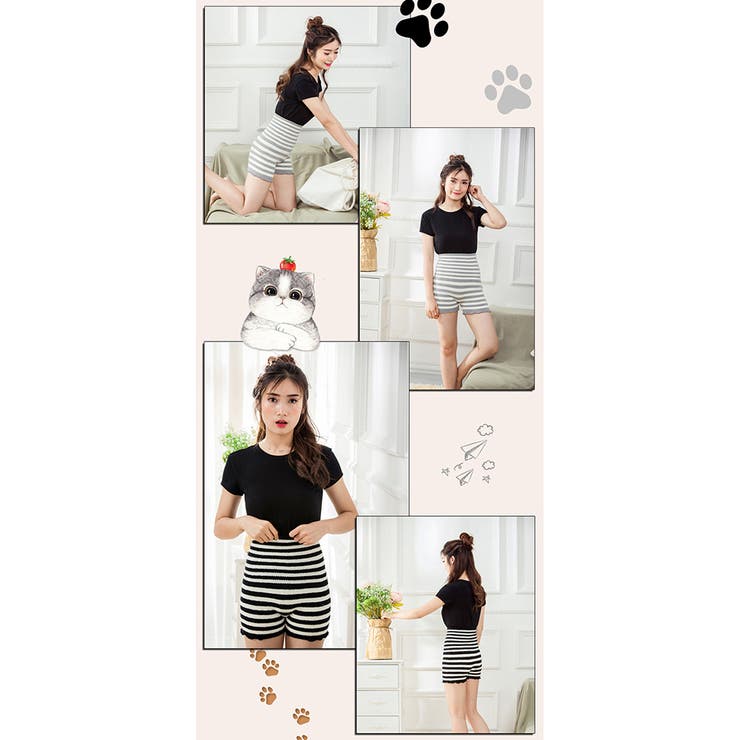 腹巻パンツ ニットパンツ レディース | PlusNao | 詳細画像6 