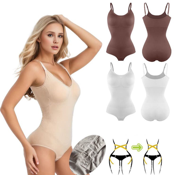 ボディスーツ ボディシェイパー 補正下着 | PlusNao | 詳細画像4 