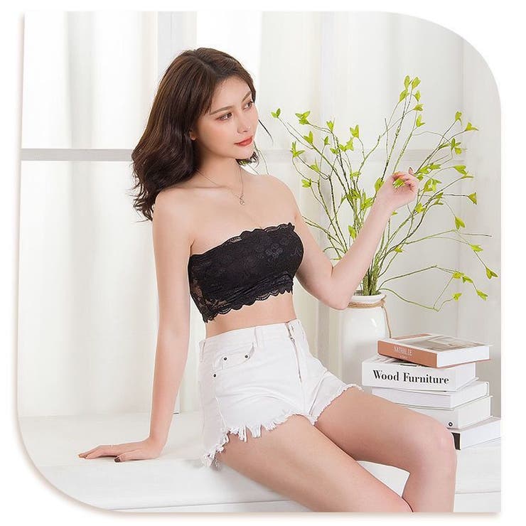 チューブトップブラ ストラップレスブラ ベアトップ | PlusNao | 詳細画像4 