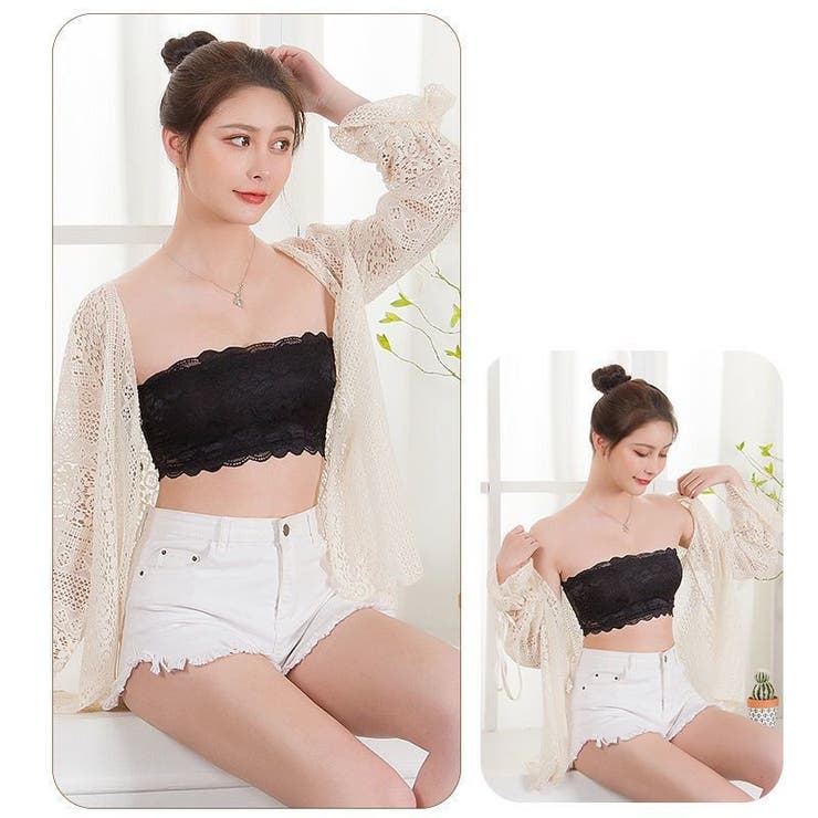 チューブトップブラ ストラップレスブラ ベアトップ | PlusNao | 詳細画像5 