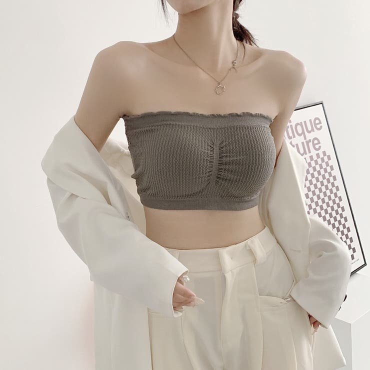 ストラップレスブラ チューブトップブラ ベアトップブラ | PlusNao | 詳細画像2 