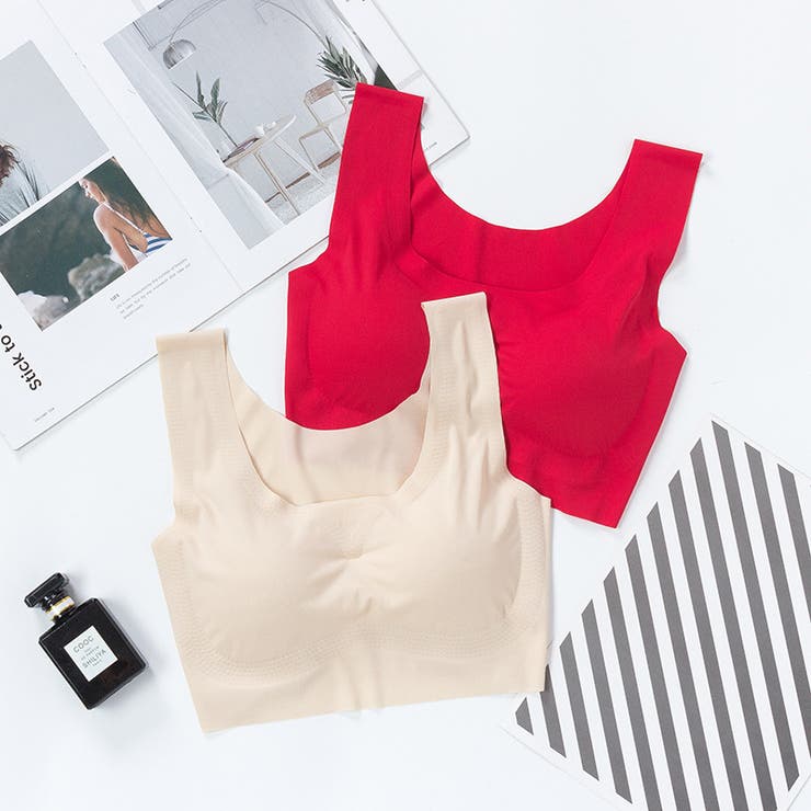 ノンワイヤーブラ ハーフトップブラ ブラジャー | PlusNao | 詳細画像3 