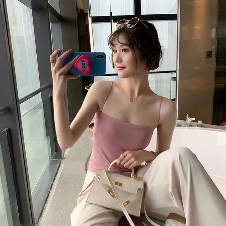 カップ付きキャミソール ブラトップ レディース | PlusNao | 詳細画像2 