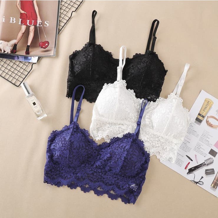 ハーフトップブラ ノンワイヤーブラ カップ付き | PlusNao | 詳細画像4 