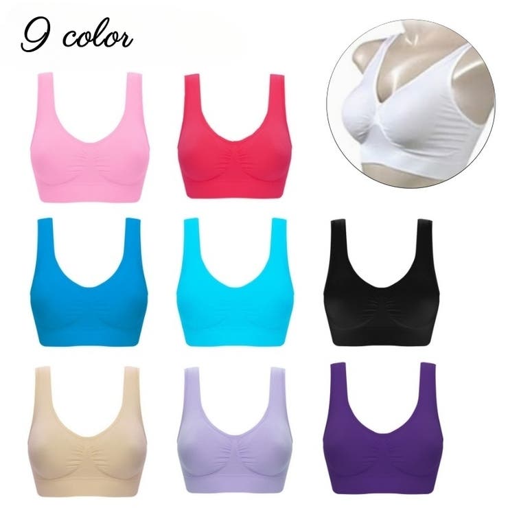 スポーツブラ ブラジャー レディース | PlusNao | 詳細画像1 