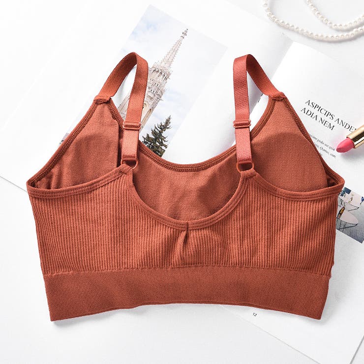 ハーフトップブラ ノンワイヤーブラジャー スポーツブラ | PlusNao | 詳細画像14 