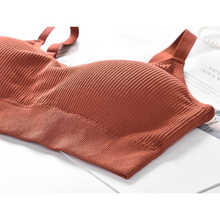 ハーフトップブラ ノンワイヤーブラジャー スポーツブラ | PlusNao | 詳細画像16 