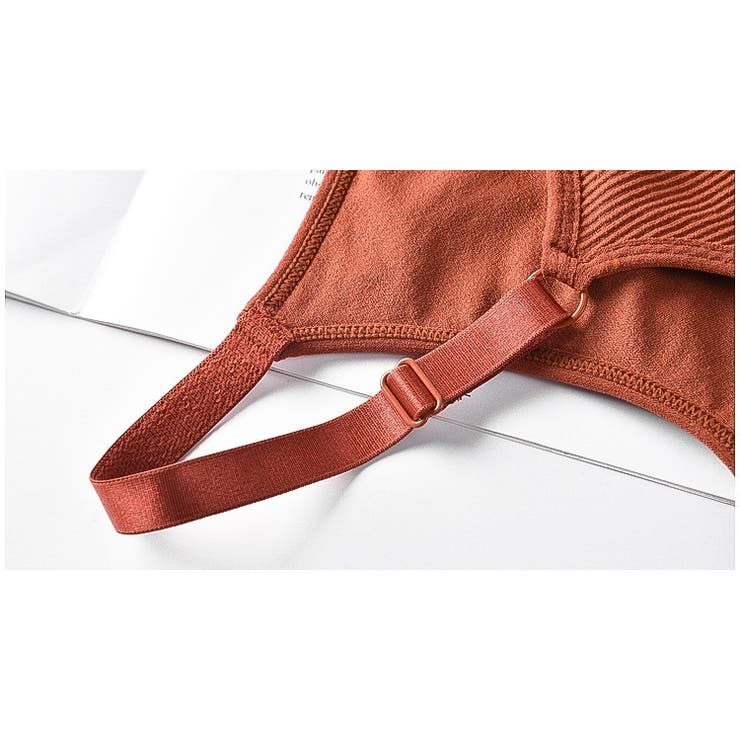 ハーフトップブラ ノンワイヤーブラジャー スポーツブラ | PlusNao | 詳細画像18 