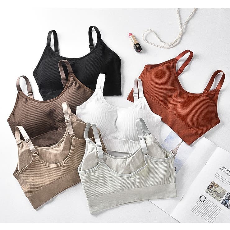 ハーフトップブラ ノンワイヤーブラジャー スポーツブラ | PlusNao | 詳細画像6 