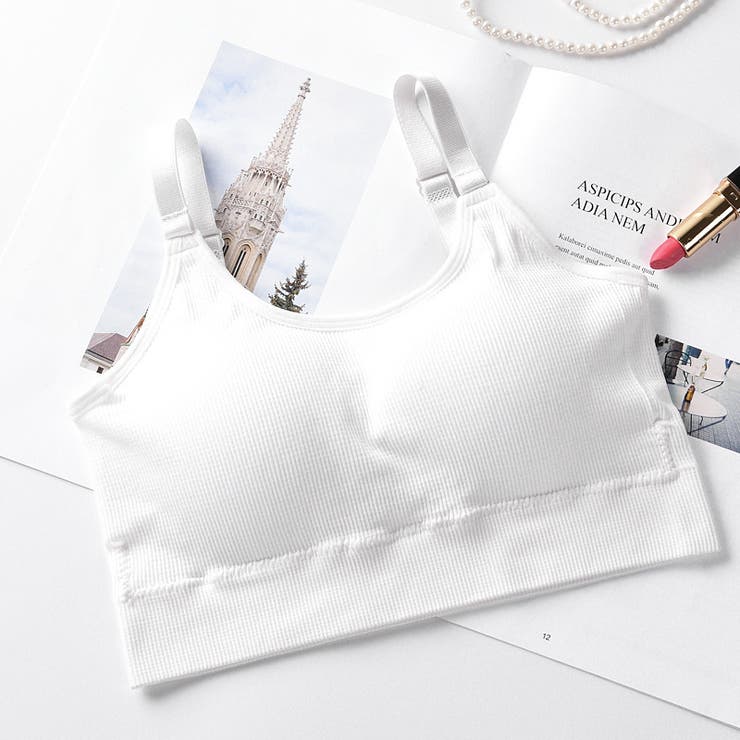 ハーフトップブラ ノンワイヤーブラジャー スポーツブラ | PlusNao | 詳細画像7 