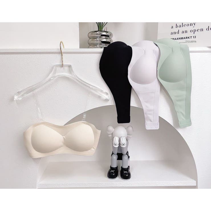 ストラップレスブラ ノンワイヤーブラ 透明ストラップ付き | PlusNao | 詳細画像10 