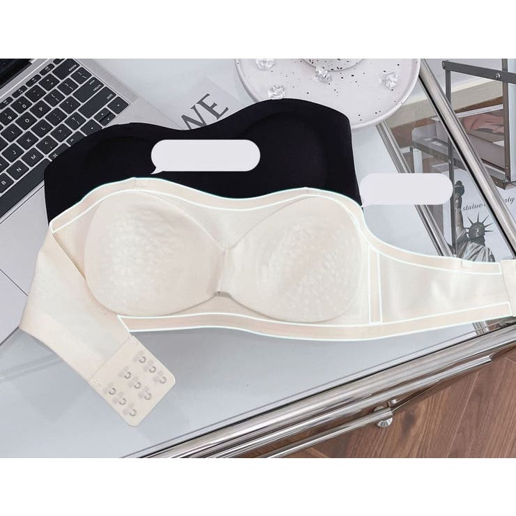 ストラップレスブラ ノンワイヤーブラ 透明ストラップ付き | PlusNao | 詳細画像12 