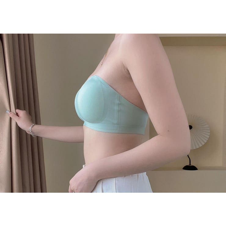 ストラップレスブラ ノンワイヤーブラ 透明ストラップ付き | PlusNao | 詳細画像5 