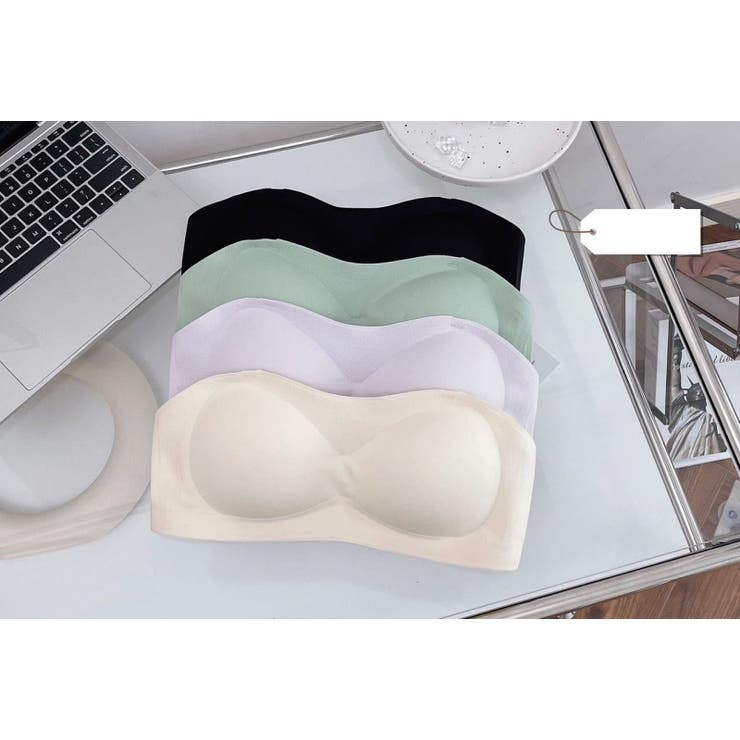 ストラップレスブラ ノンワイヤーブラ 透明ストラップ付き | PlusNao | 詳細画像7 