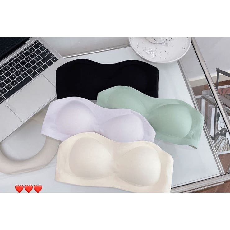 ストラップレスブラ ノンワイヤーブラ 透明ストラップ付き | PlusNao | 詳細画像8 