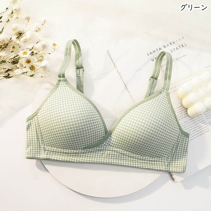 ノンワイヤーブラジャー 三角ブラジャー レディース | PlusNao | 詳細画像18 