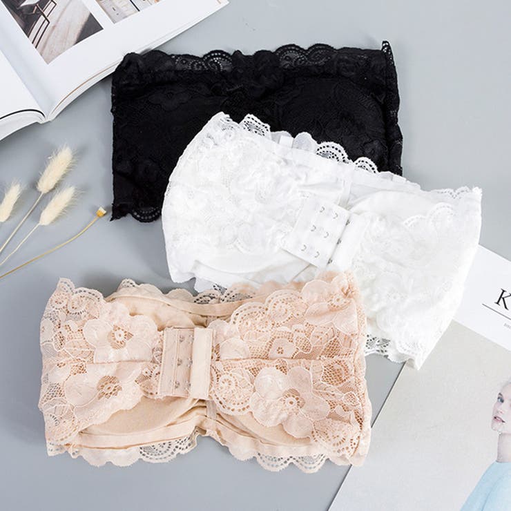 ストラップレスブラジャー チューブトップブラ ハーフトップブラ | PlusNao | 詳細画像5