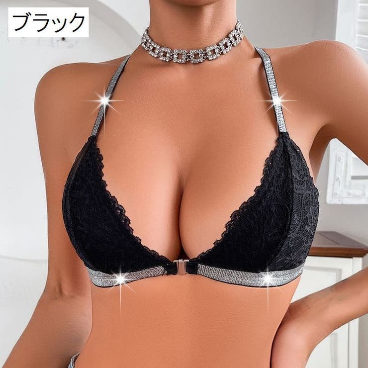 三角ブラ ノンワイヤーブラ フロントホック | PlusNao | 詳細画像13 