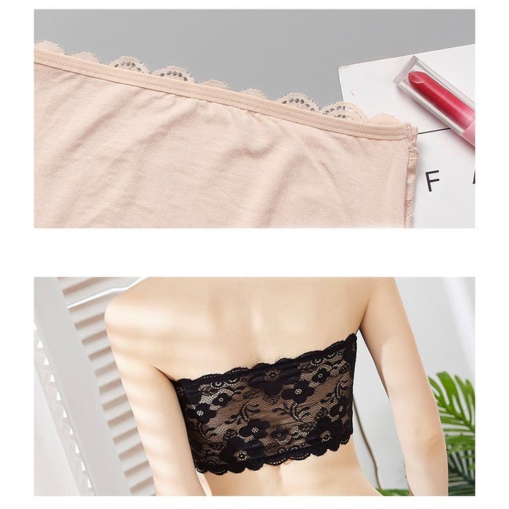 チューブトップ ブラカバー ストラップレスブラ | PlusNao | 詳細画像6 