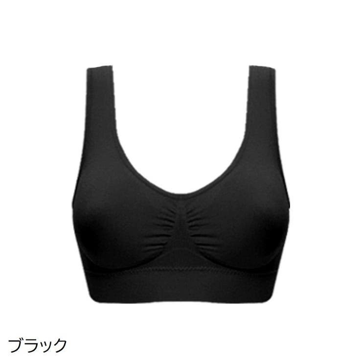 ハーフトップブラ ノンワイヤーブラ パッドなし | PlusNao | 詳細画像9 