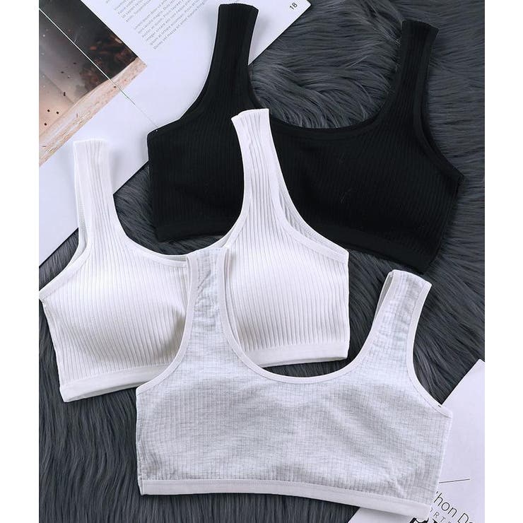 ハーフトップブラ ノンワイヤーブラ ブラジャー | PlusNao | 詳細画像3 