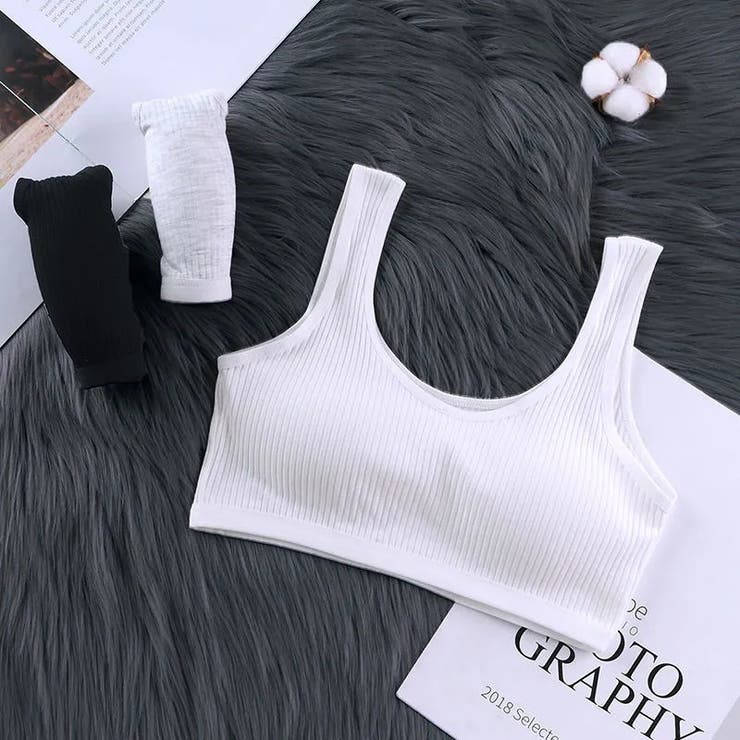 ハーフトップブラ ノンワイヤーブラ ブラジャー | PlusNao | 詳細画像4 