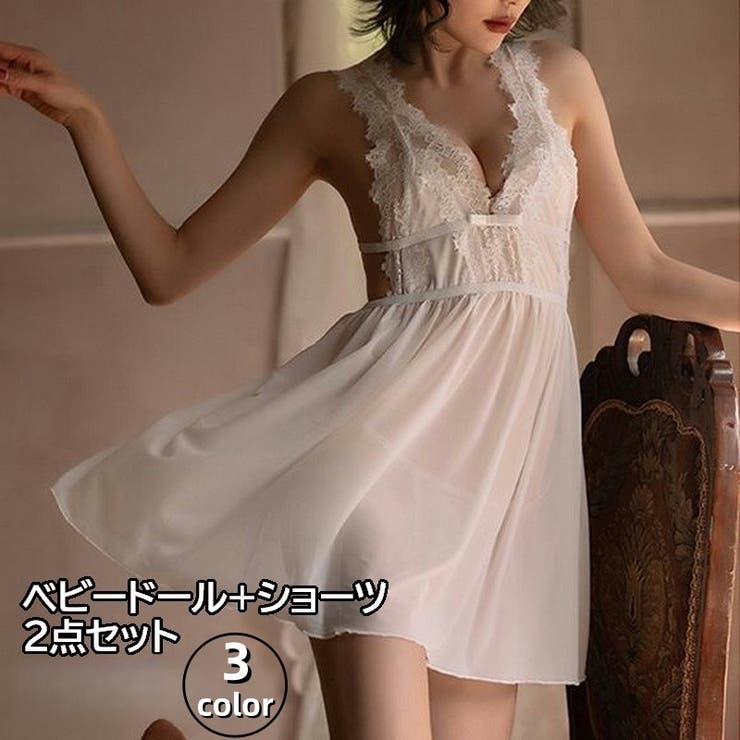 ベビードール セクシーランジェリー Tバックショーツ | PlusNao | 詳細画像1 