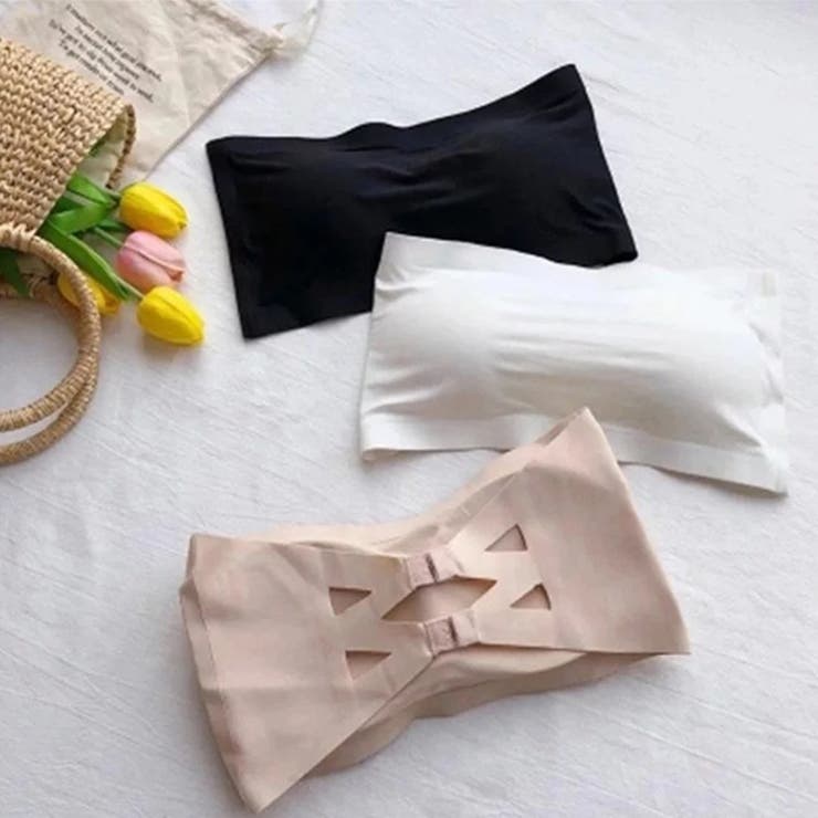 ストラップレスブラ チューブトップブラ ブラジャー | PlusNao | 詳細画像7 