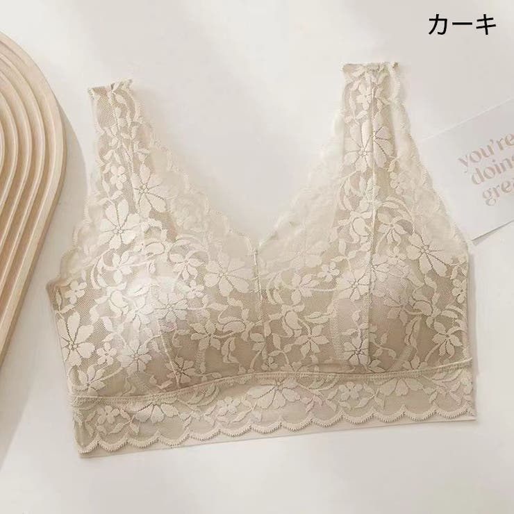 ハーフトップブラ ノンワイヤーブラ ブラジャー | PlusNao | 詳細画像17 