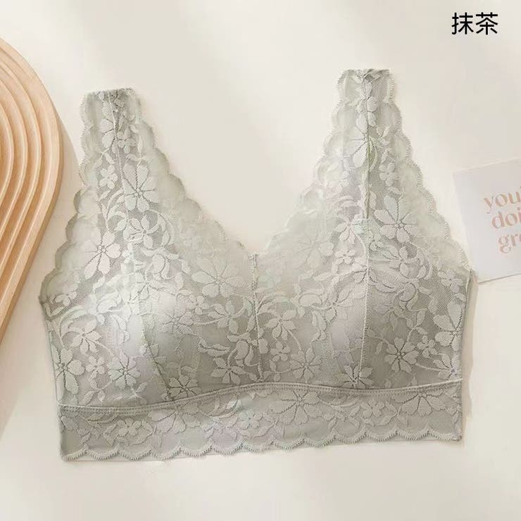 ハーフトップブラ ノンワイヤーブラ ブラジャー | PlusNao | 詳細画像18 