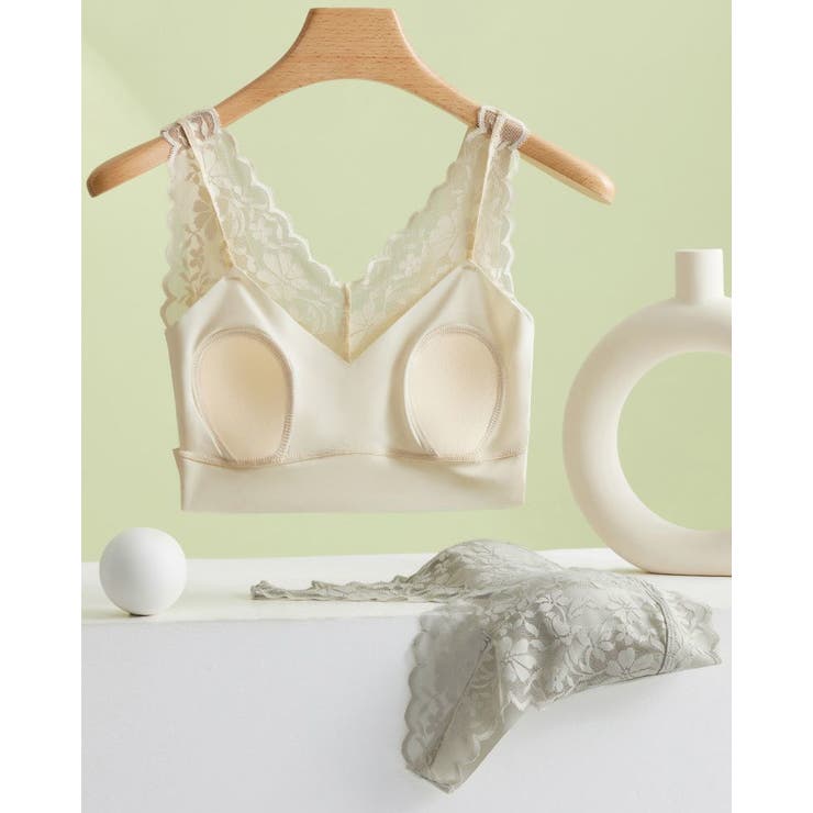 ハーフトップブラ ノンワイヤーブラ ブラジャー | PlusNao | 詳細画像7 