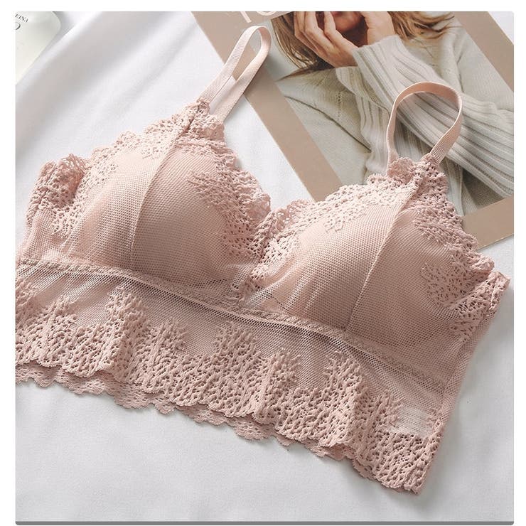 ハーフトップブラ ノンワイヤーブラ キャミソール | PlusNao | 詳細画像11 