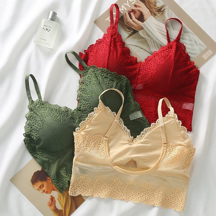 ハーフトップブラ ノンワイヤーブラ キャミソール | PlusNao | 詳細画像3 