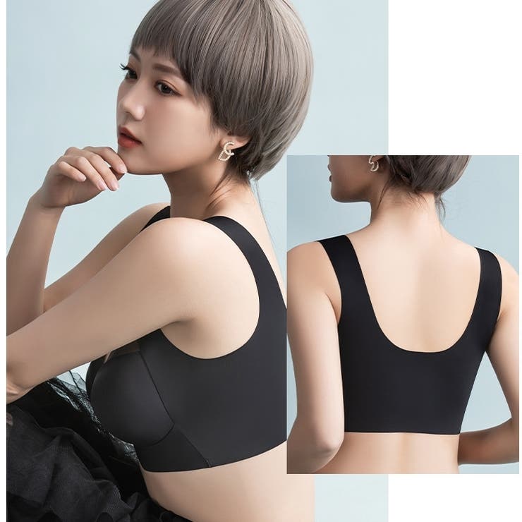 ノンワイヤーブラ ハーフトップブラ レディース | PlusNao | 詳細画像3 