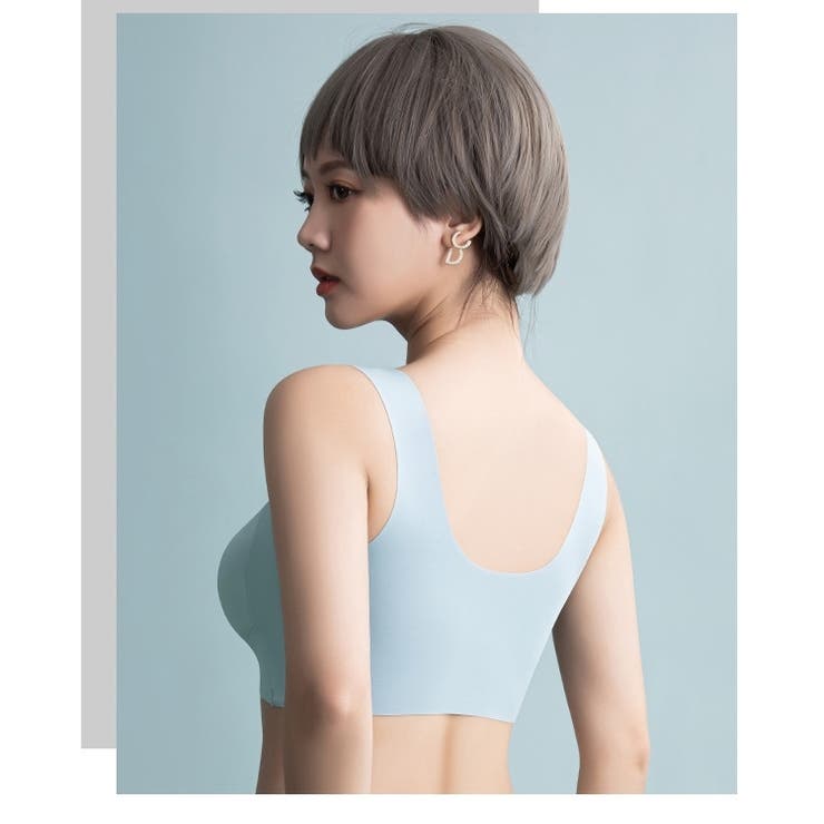 ノンワイヤーブラ ハーフトップブラ レディース | PlusNao | 詳細画像8 