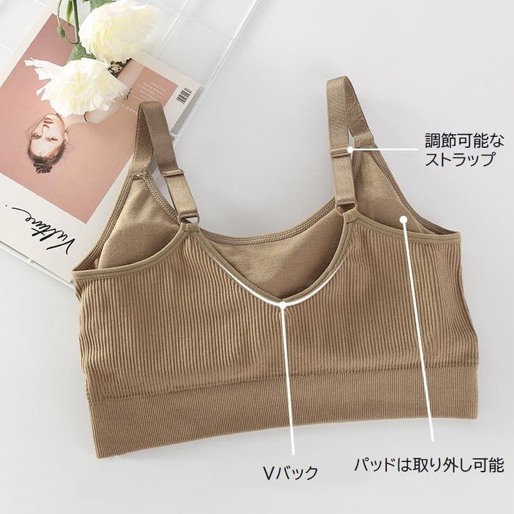 ハーフトップブラ ノンワイヤーブラ レディース | PlusNao | 詳細画像7 