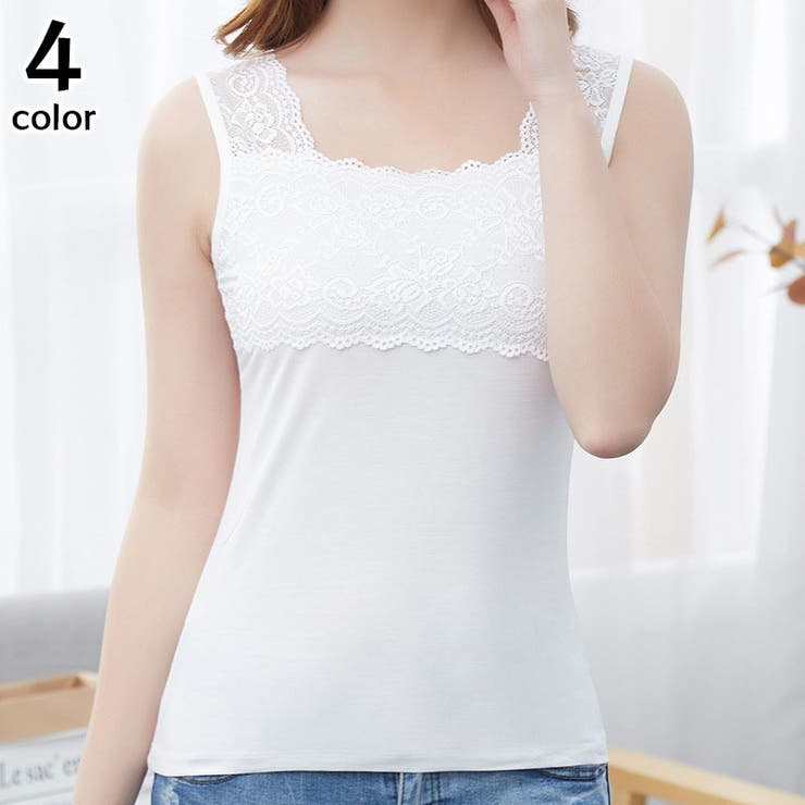 タンクトップ レース レディース | PlusNao | 詳細画像1 