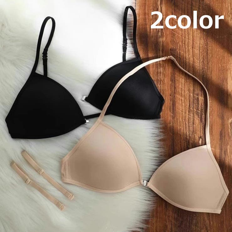 三角ブラ ノンワイヤーブラ ブラジャー | PlusNao | 詳細画像1 