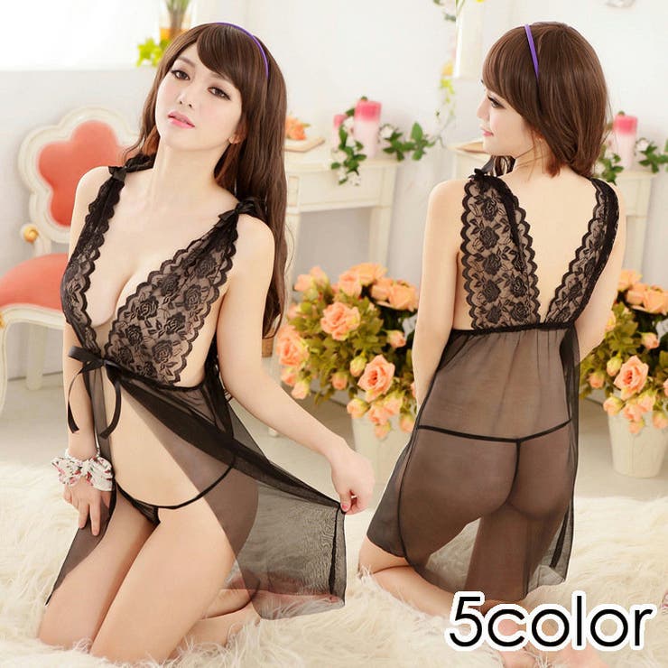 セクシーランジェリー 黒 シースルー | PlusNao | 詳細画像1 