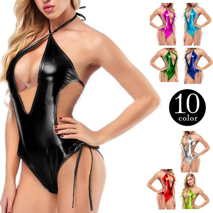 セクシーランジェリー レオタード風 光沢 | PlusNao | 詳細画像1 