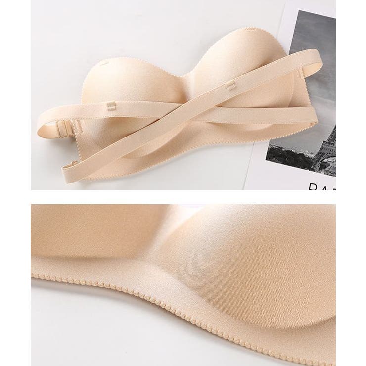 ストラップレスブラ チューブトップブラ ノンワイヤーブラ | PlusNao | 詳細画像12 