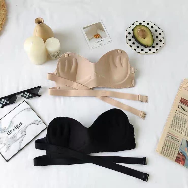 ストラップレスブラ チューブトップブラ ノンワイヤーブラ | PlusNao | 詳細画像8 