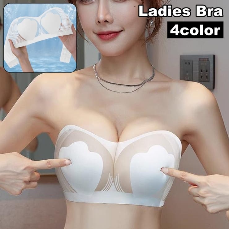 ストラップレスブラ チューブトップ レディース | PlusNao | 詳細画像1 